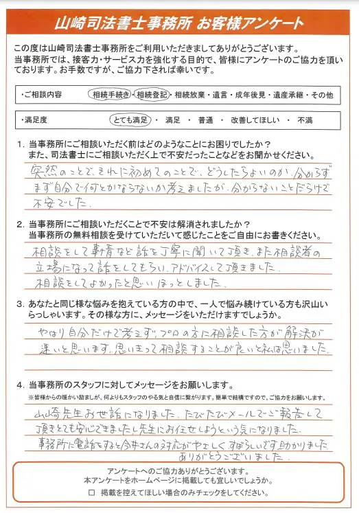 No.27 やはり自分だけで考えず、プロの方に相談した方が解決が速いと思います。 | 川口 相続遺言相談室